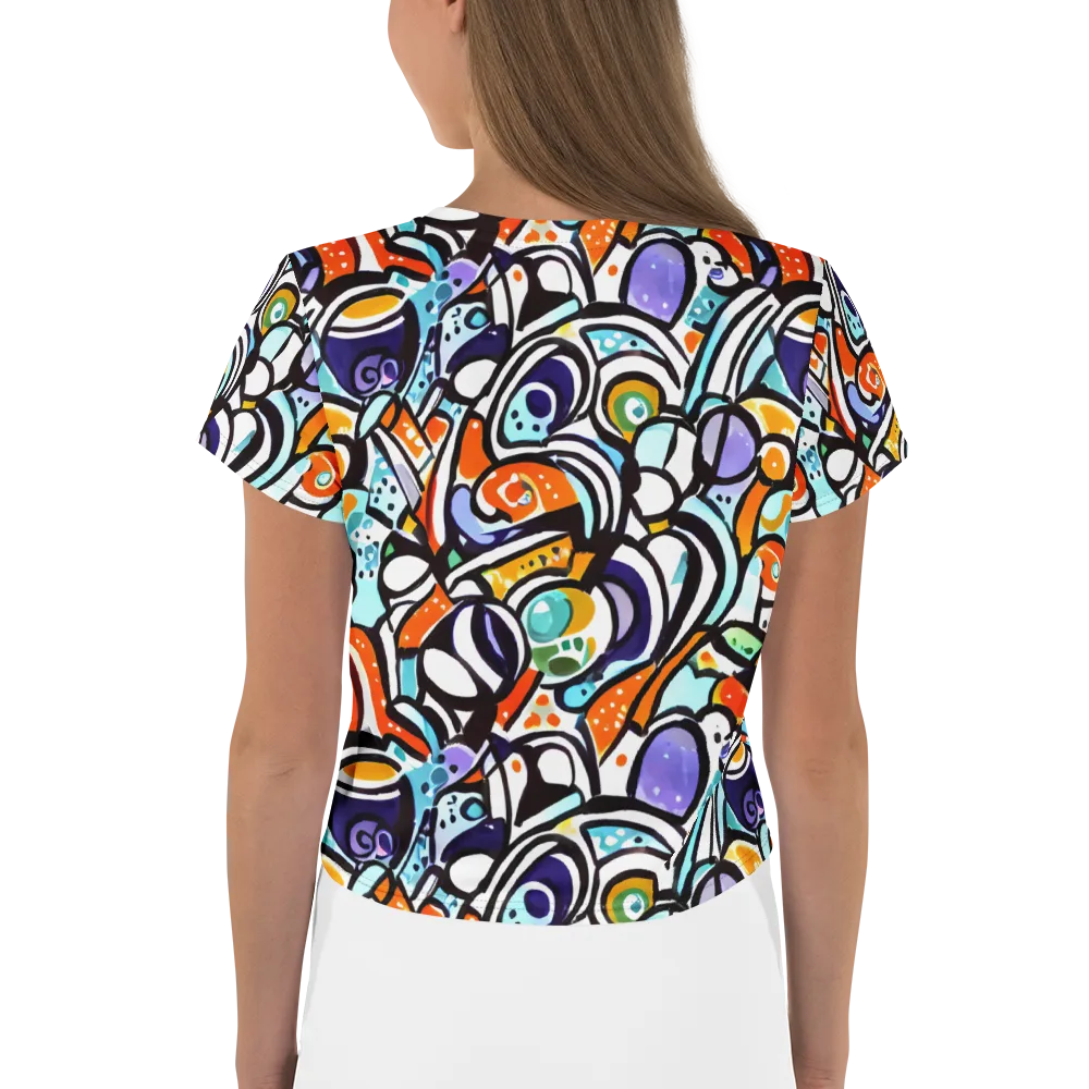 Color Crash on Crop Tee — Back