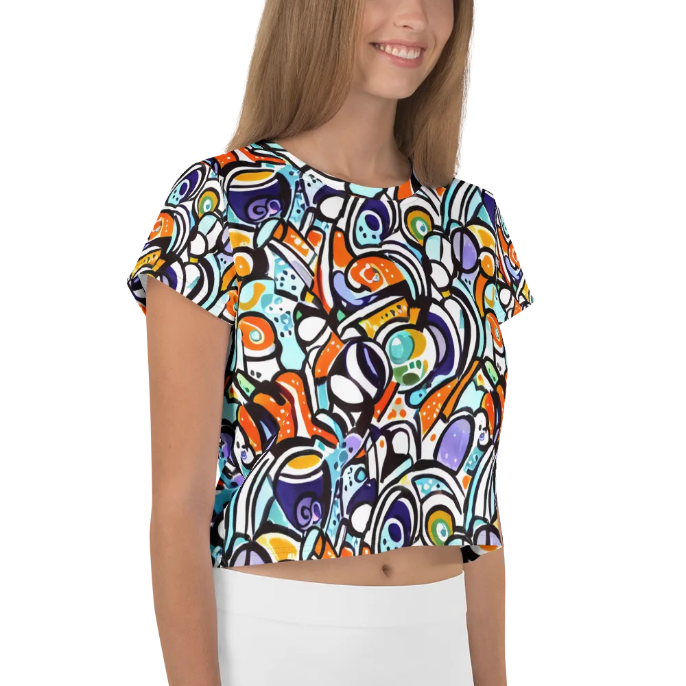 Color Crash on Crop Tee — Right