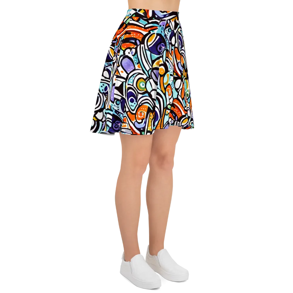Color Crash on Skater Skirt — Right