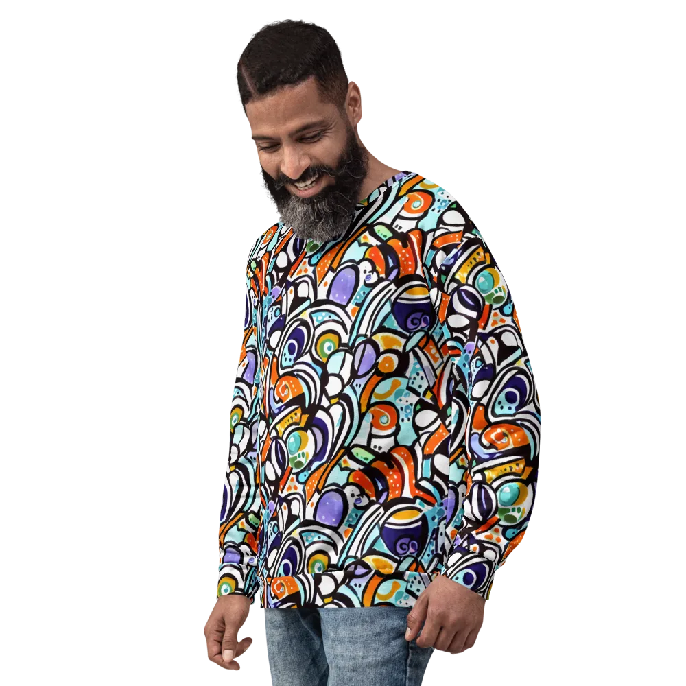 Color Crash on Sweatshirt — Left Front