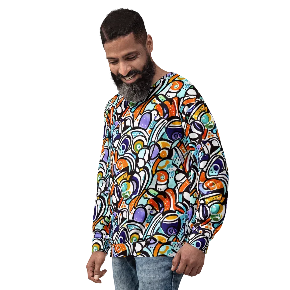Color Crash on Sweatshirt — Left Front