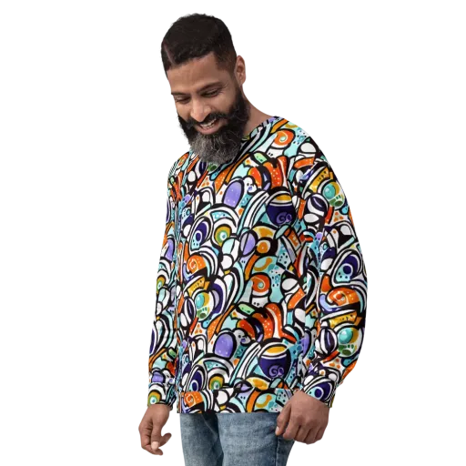 Color Crash on a Sweatshirt