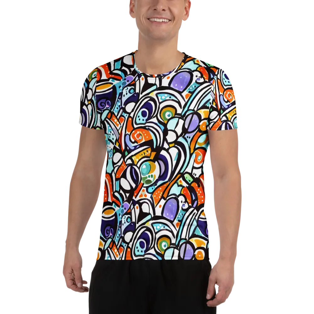Color Crash on Men's Athletic T-Shirt — Front