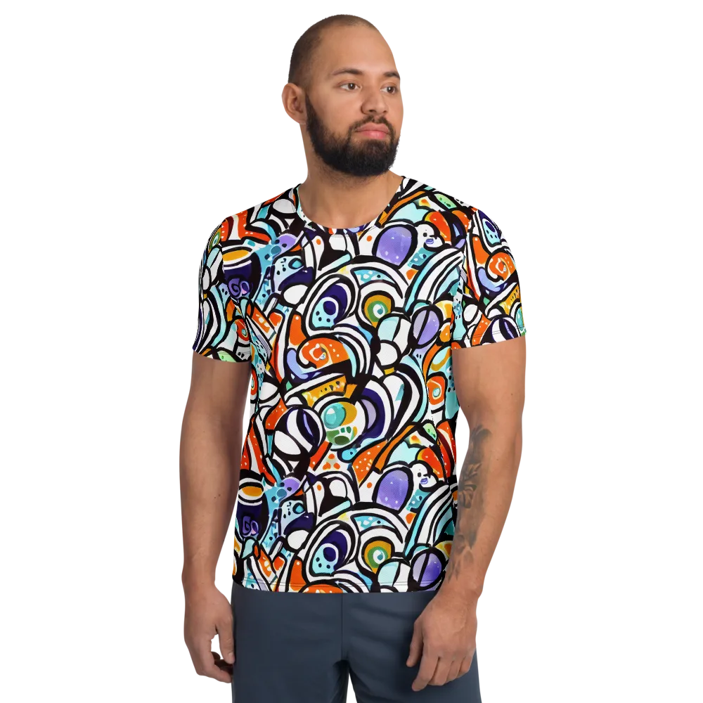 Color Crash on Men's Athletic T-Shirt — Front