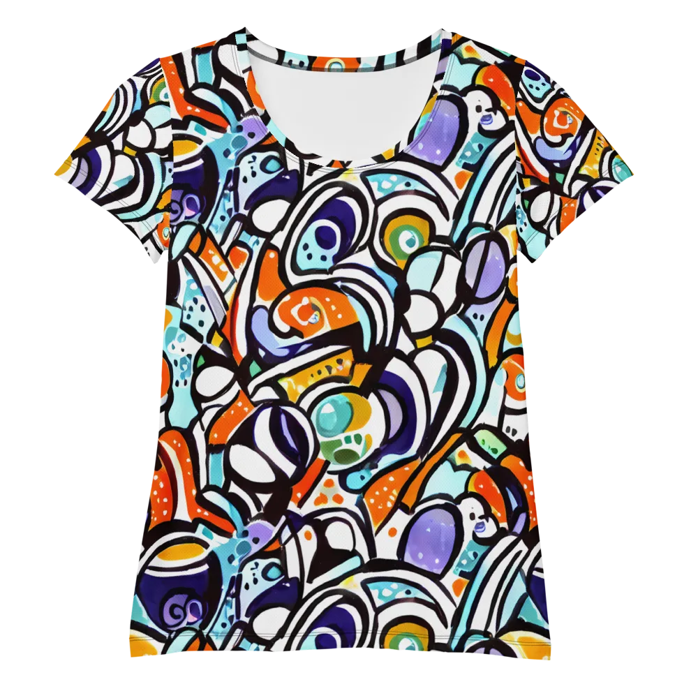 Color Crash on Women's Athletic T-Shirt — Front