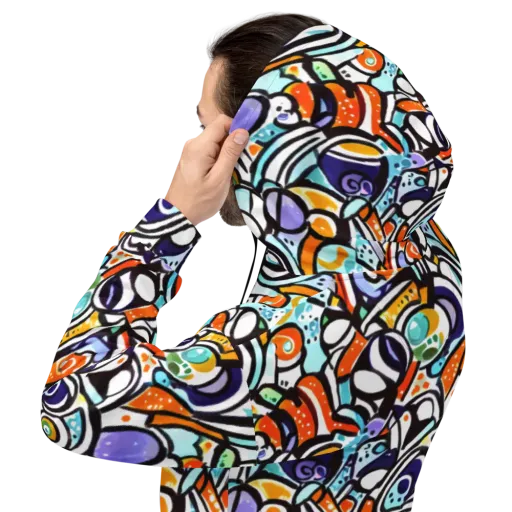Color Crash on a Hoodie