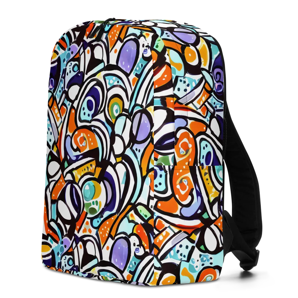 Color Crash on Minimalist Backpack — Left