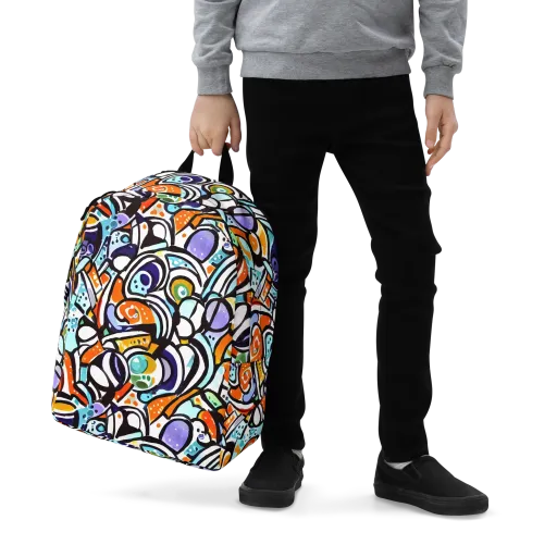 Color Crash on a Minimalist Backpack