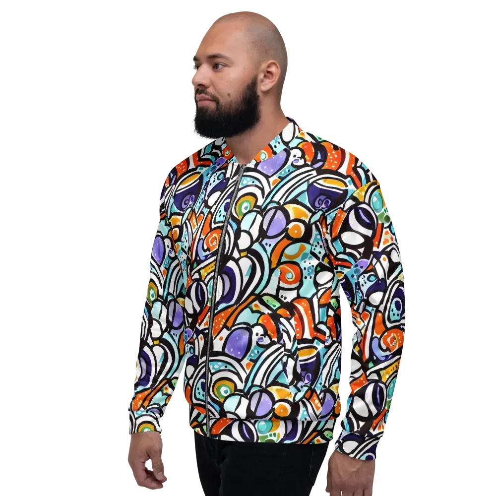 Color Crash on Bomber Jacket — Left