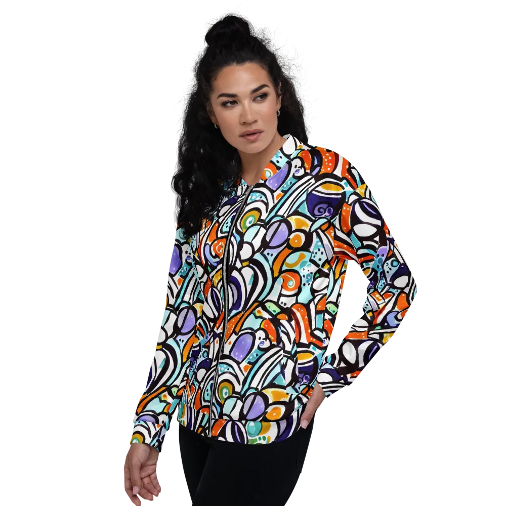 Color Crash on Bomber Jacket — Left