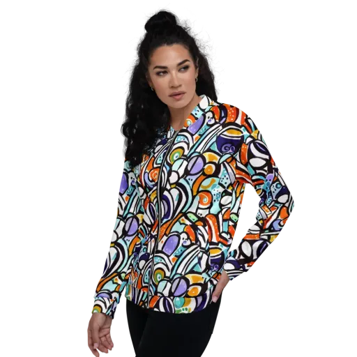 Color Crash on a Bomber Jacket