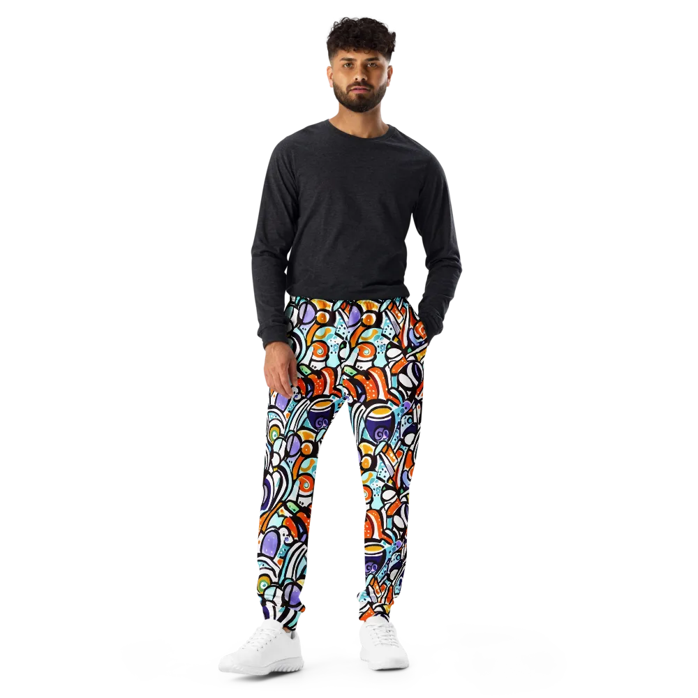 Color Crash on Men's Joggers — Front