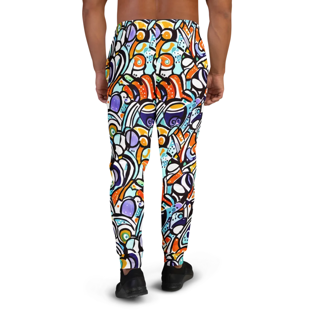 Color Crash on Men's Joggers — Back