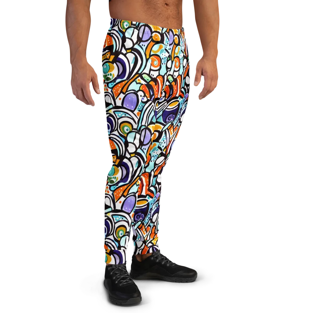 Color Crash on Men's Joggers — Right