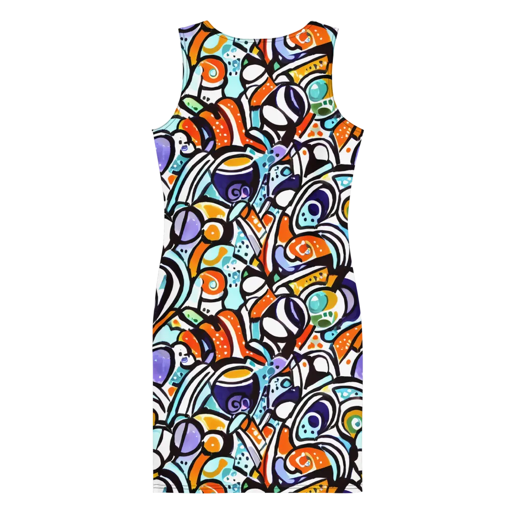 Color Crash on Bodycon Dress — Back