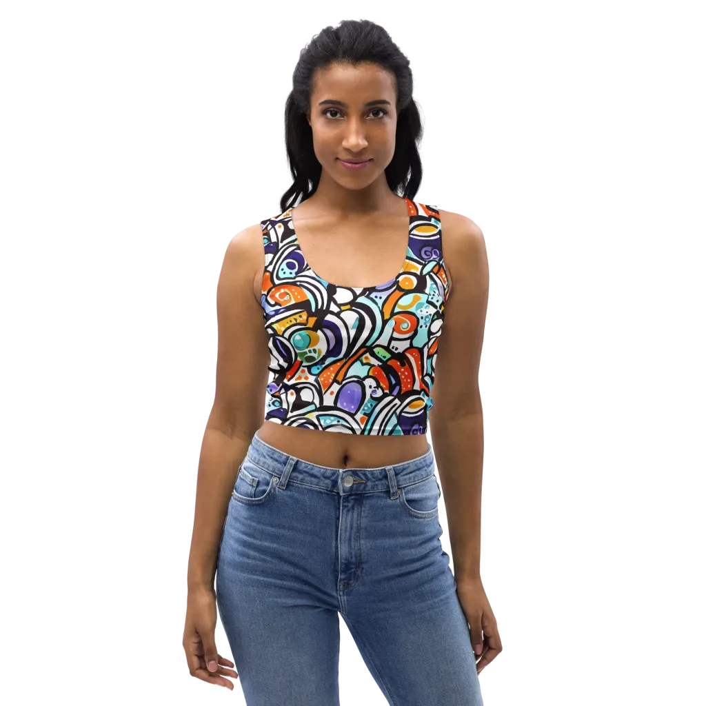 Color Crash on Crop Top — Front