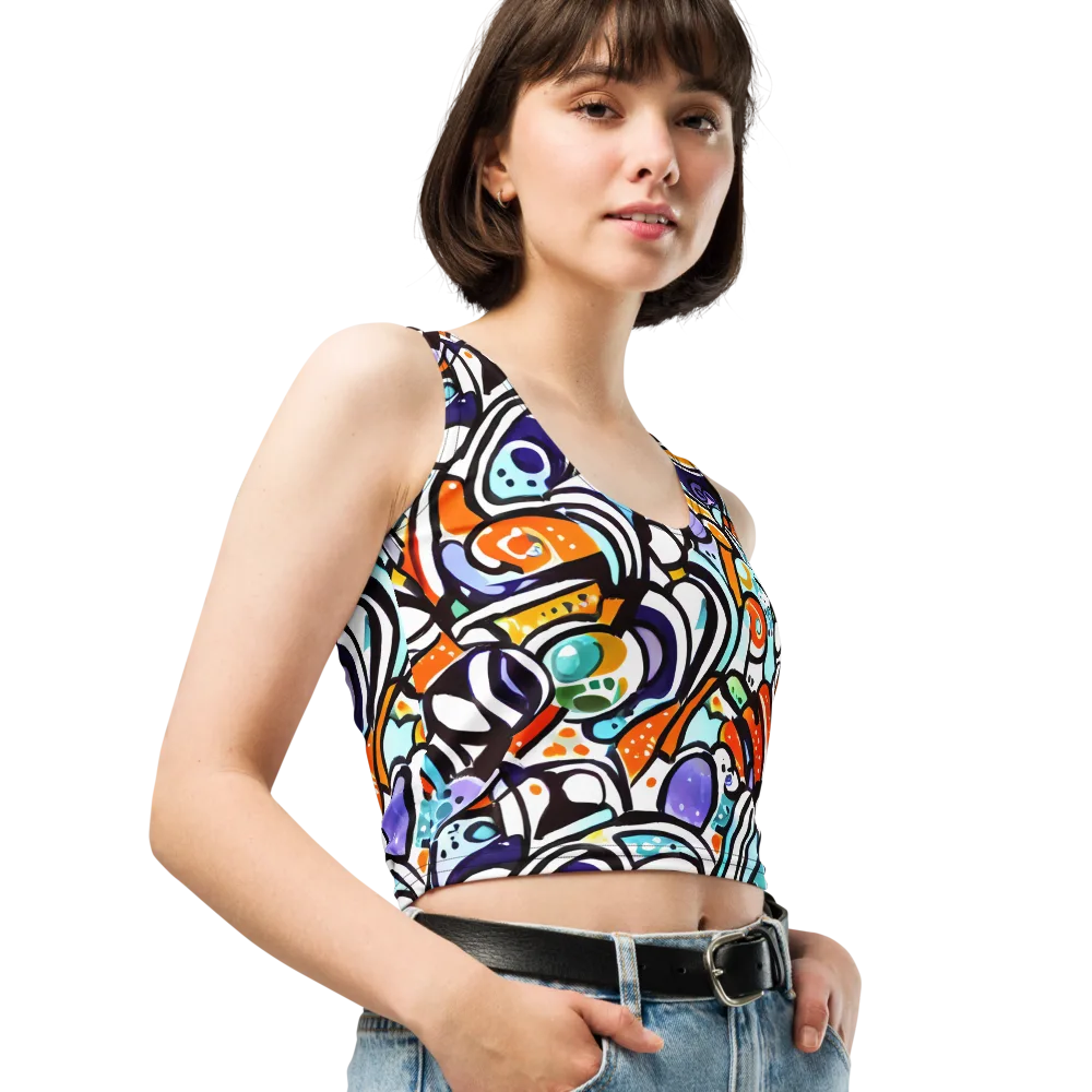 Color Crash on Crop Top — Right Front