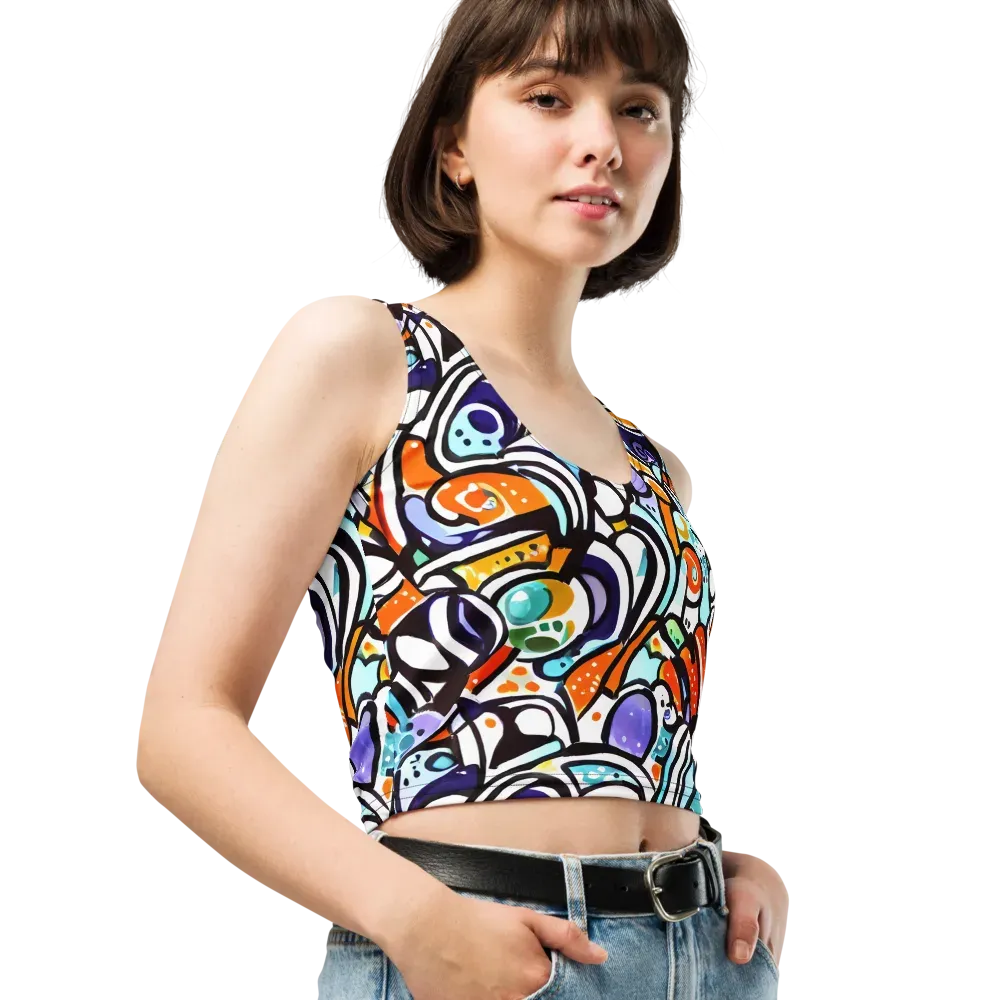 Color Crash on Crop Top — Right Front