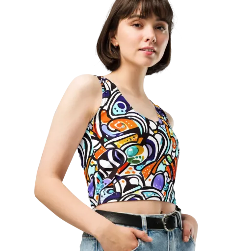 Color Crash on a Crop Top