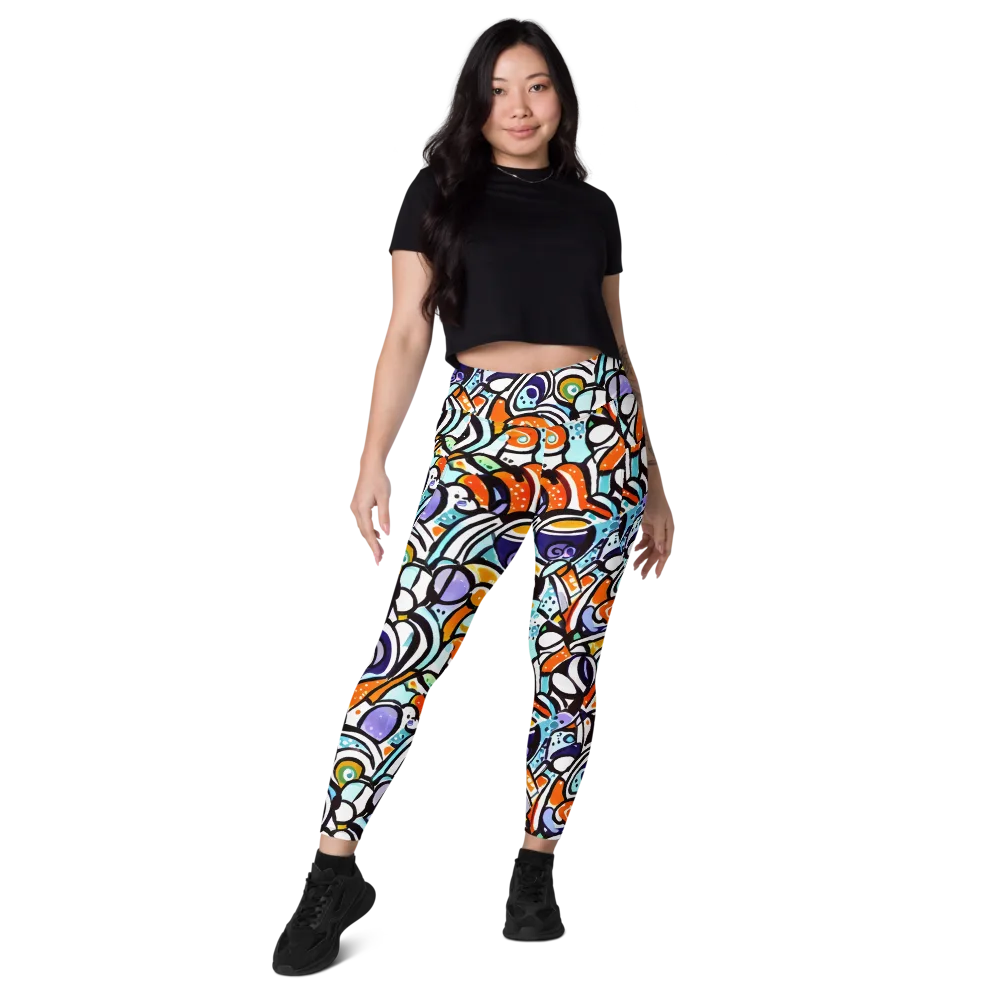 Color Crash on Leggings with Pockets — Front