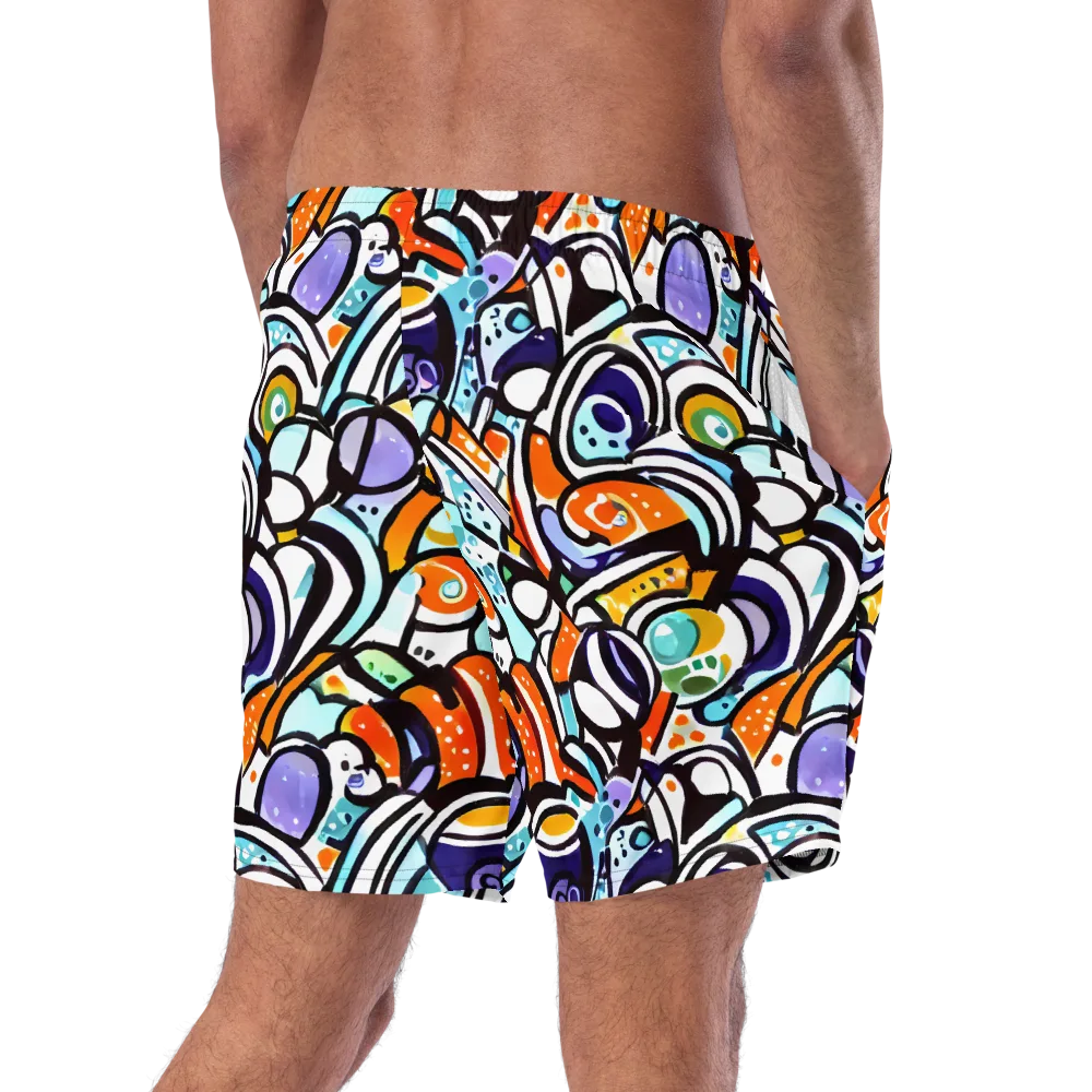 Color Crash on Swim Trunks — Right Back