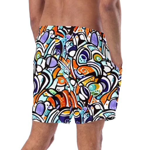 Color Crash on a Swim Trunks