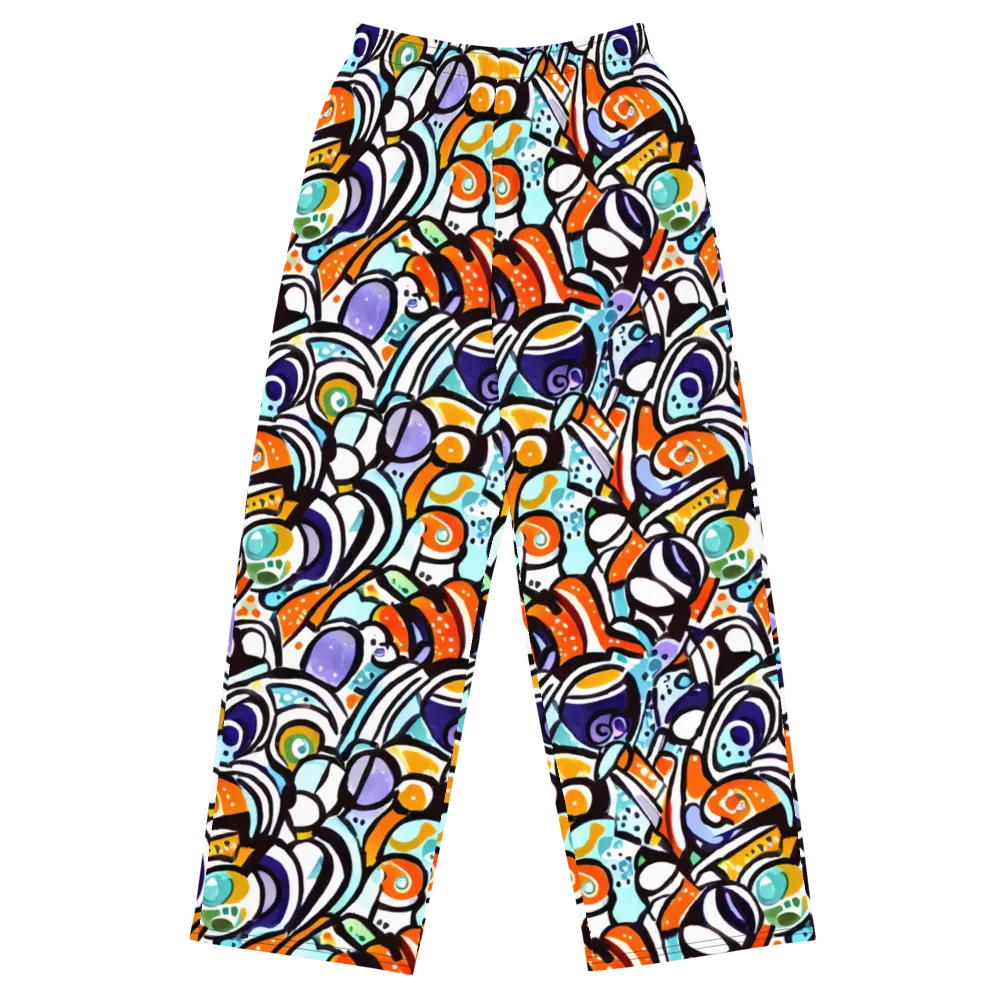 Color Crash on Wide-Leg Pants — Front