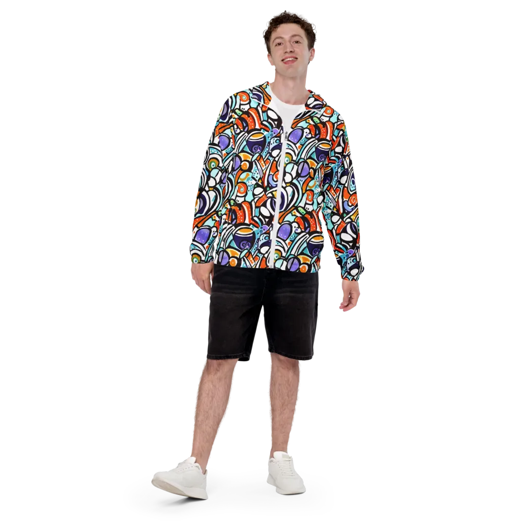 Color Crash on Men's Windbreaker — Front