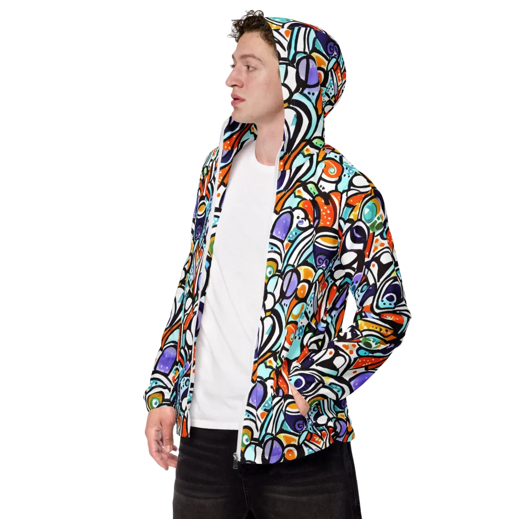Color Crash on Men's Windbreaker — Left Front