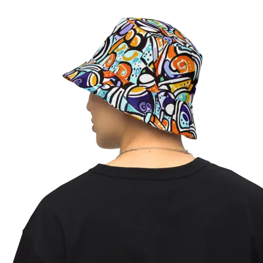 Color Crash on a Reversible Bucket Hat