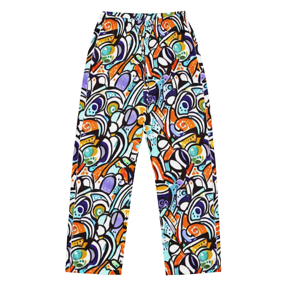 Color Crash on Women's Pajama Pants — Front