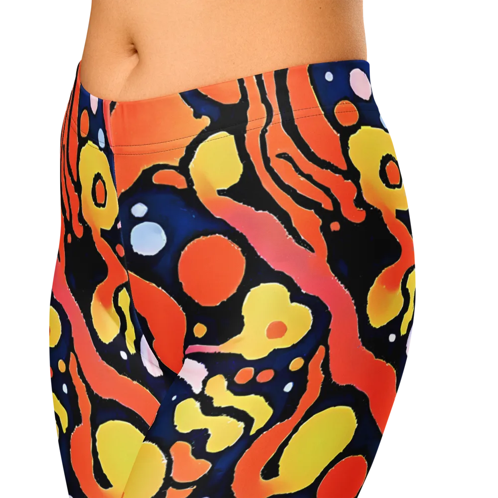 Molten Playground on Capri Leggings — Zoomed-in