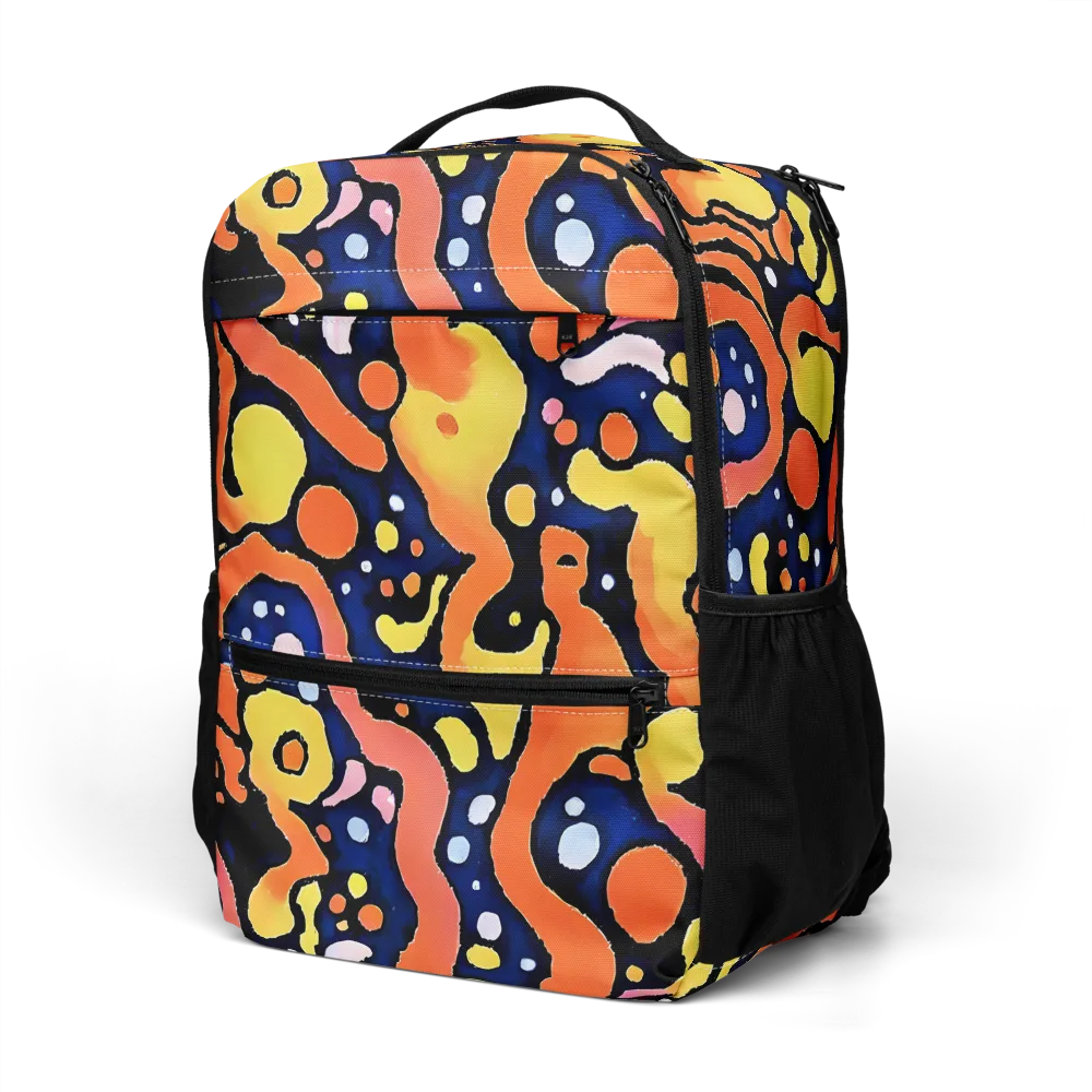 Molten Playground on Utility Backpack — Left Front
