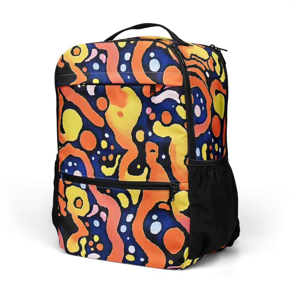 Molten Playground on Utility Backpack — Left Front