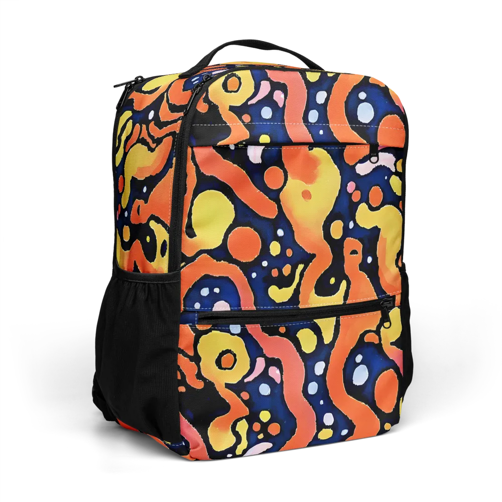 Molten Playground on Utility Backpack — Right Front