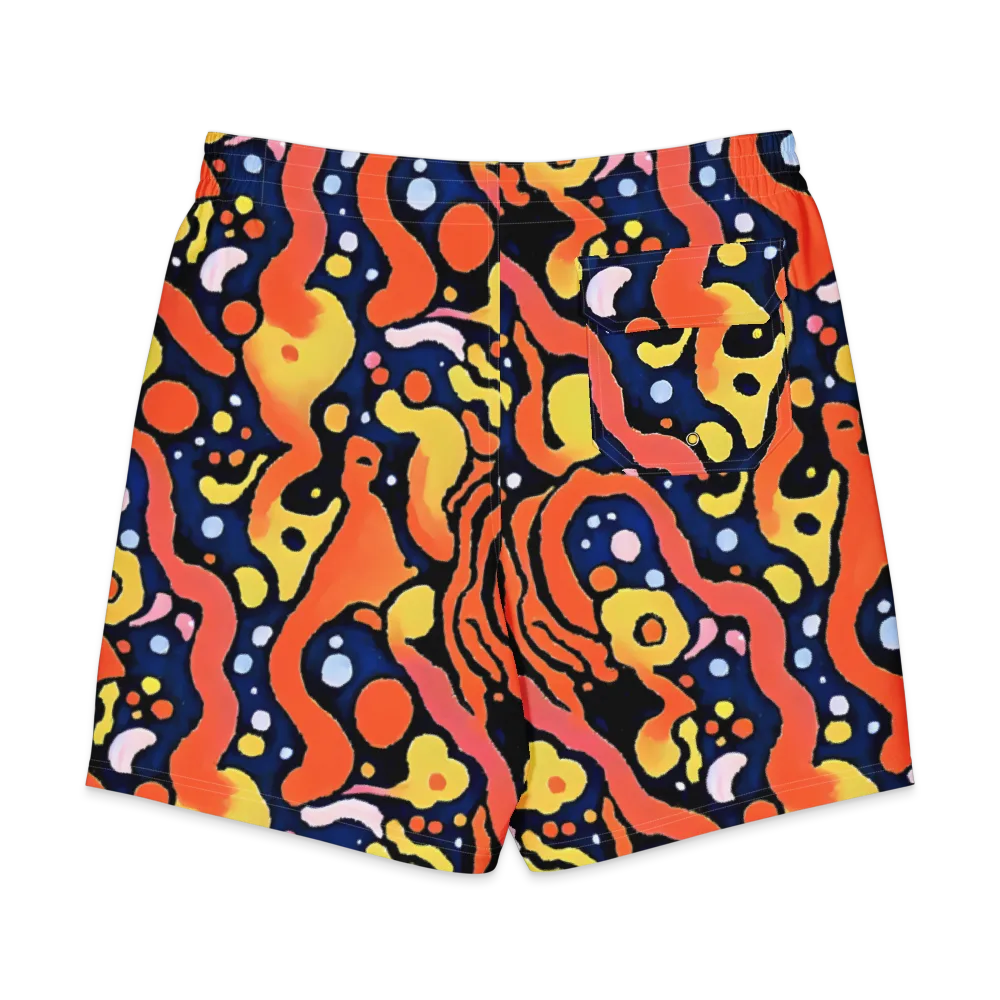 Molten Playground on Men's Board Shorts — Back