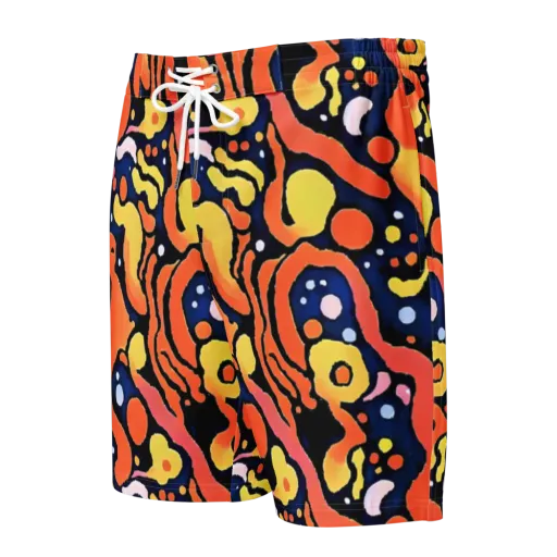 Molten Playground on a Men's Board Shorts