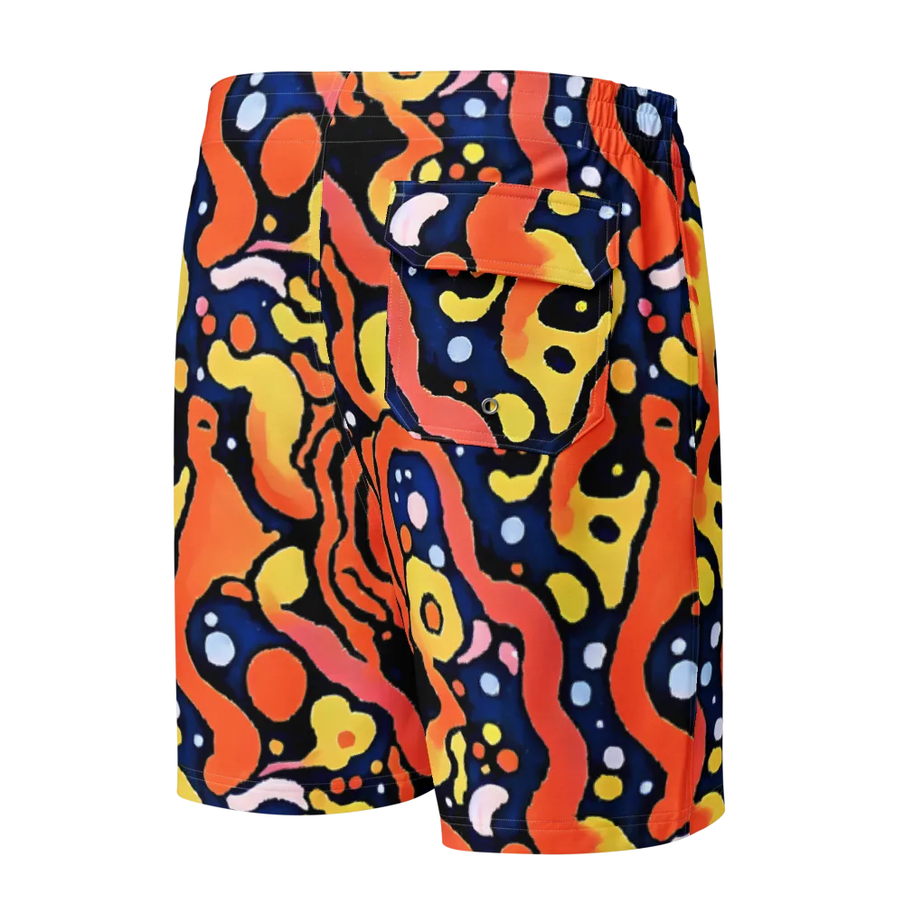 Molten Playground on Men's Board Shorts — Back