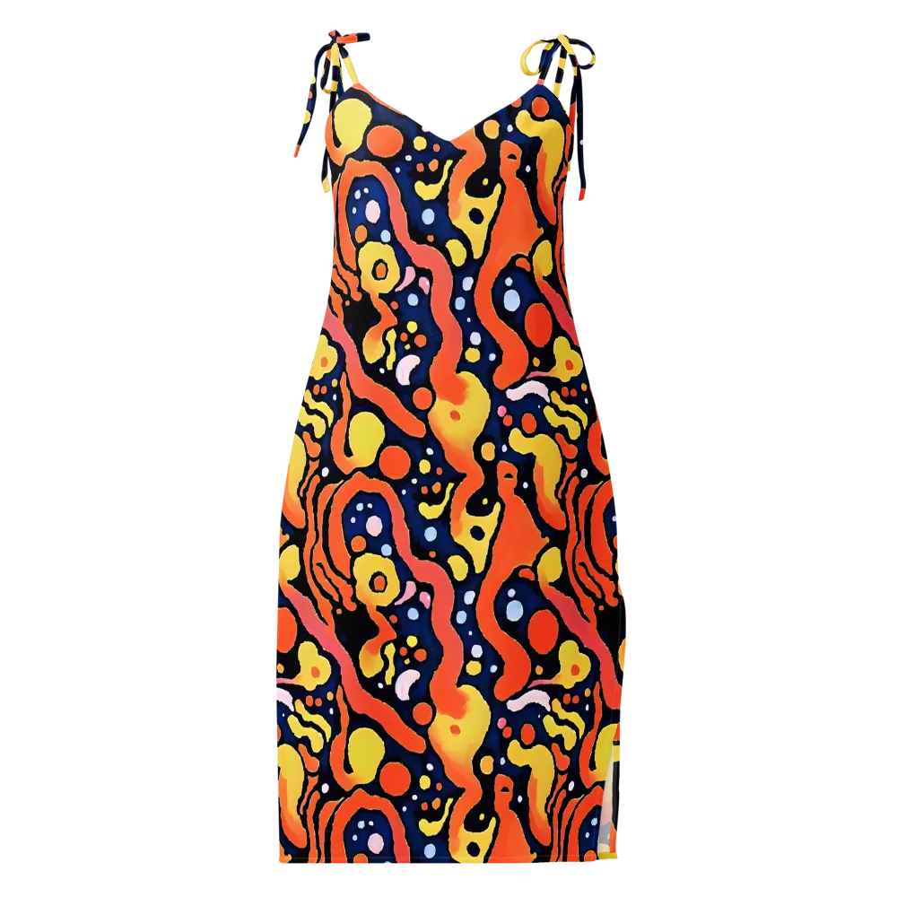 Molten Playground on Slip Dress — Front