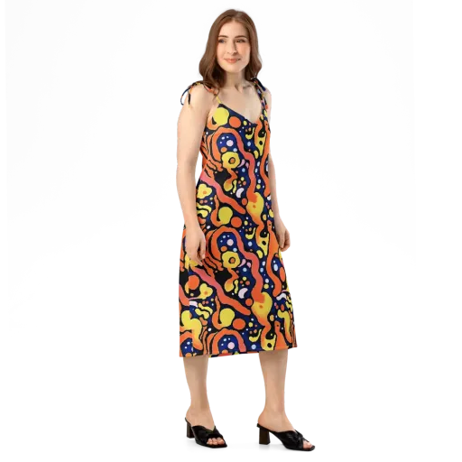 Molten Playground on a Slip Dress