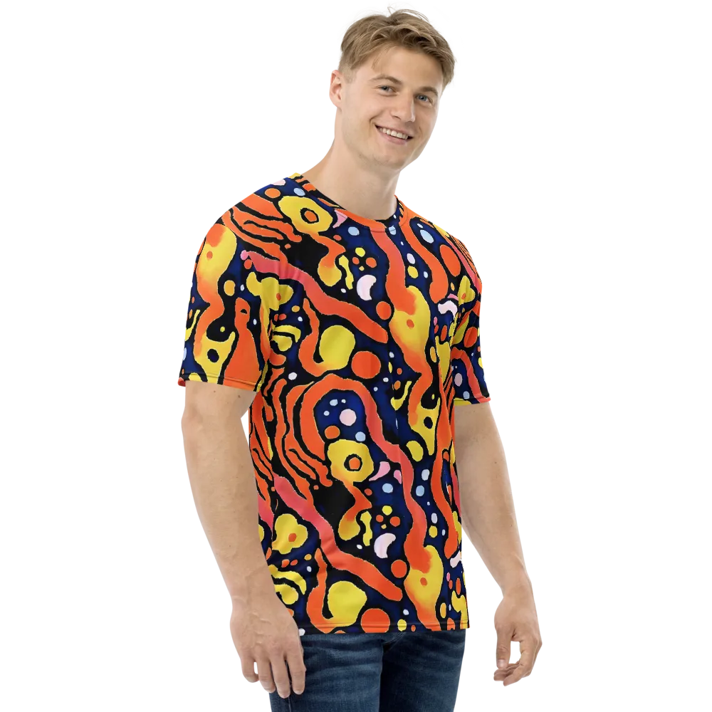 Molten Playground on Men's Crew Neck T-Shirt — Right