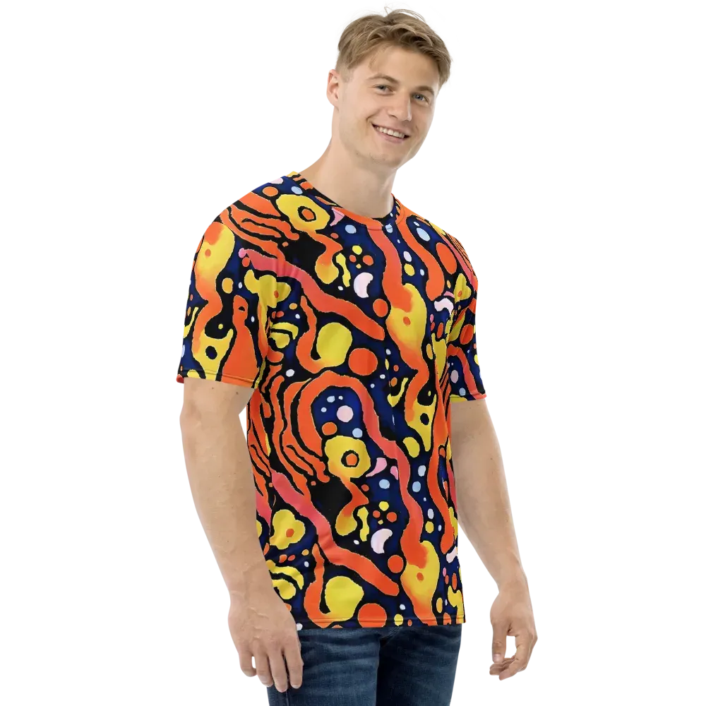 Molten Playground on Men's Crew Neck T-Shirt — Right
