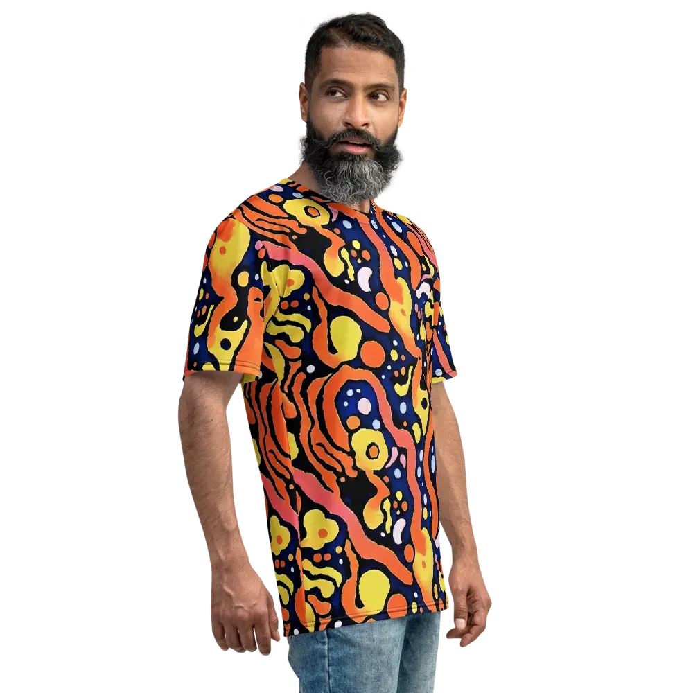 Molten Playground on Men's Crew Neck T-Shirt — Right