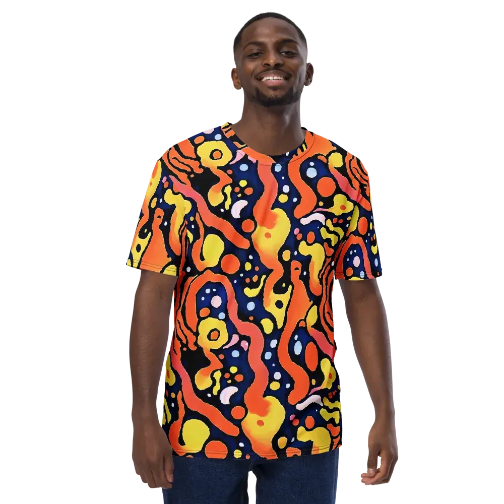 Molten Playground on Men's Crew Neck T-Shirt — Front