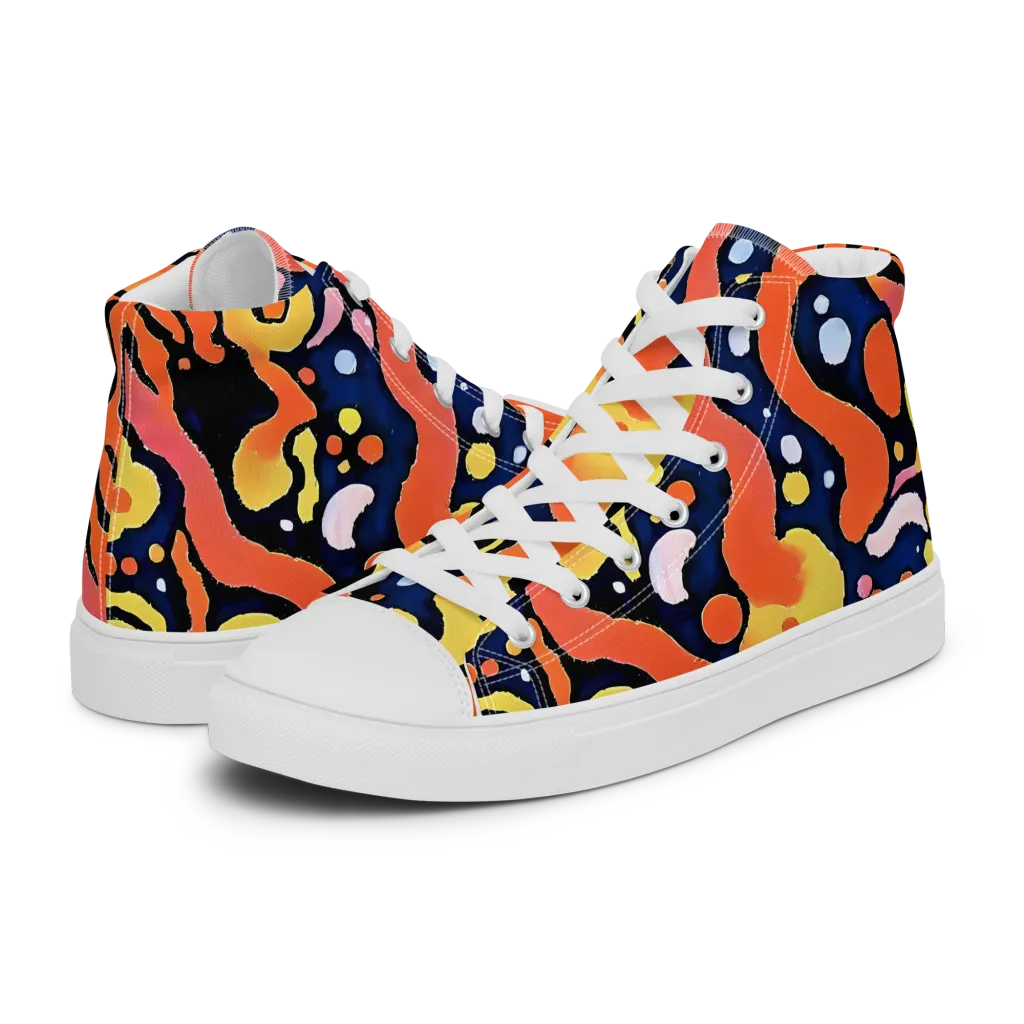 Molten Playground on Men's High Top Canvas Shoes — Left