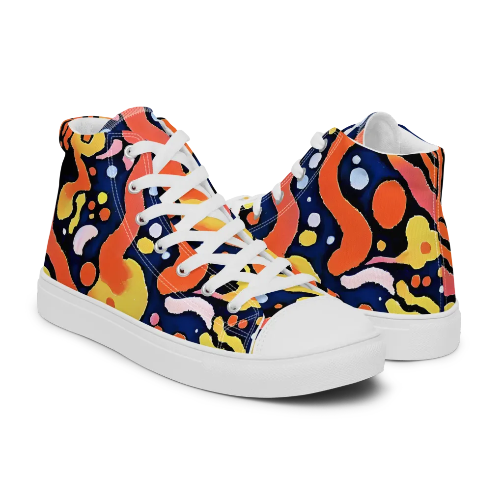 Molten Playground on Men's High Top Canvas Shoes — Right