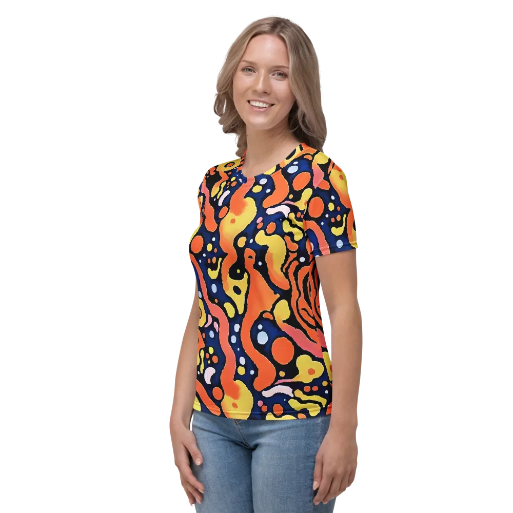 Molten Playground on Women's Crew Neck T-Shirt — Left