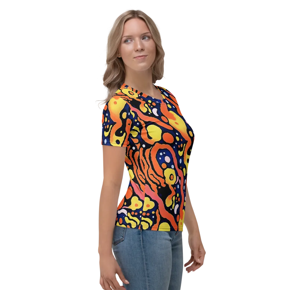 Molten Playground on Women's Crew Neck T-Shirt — Right