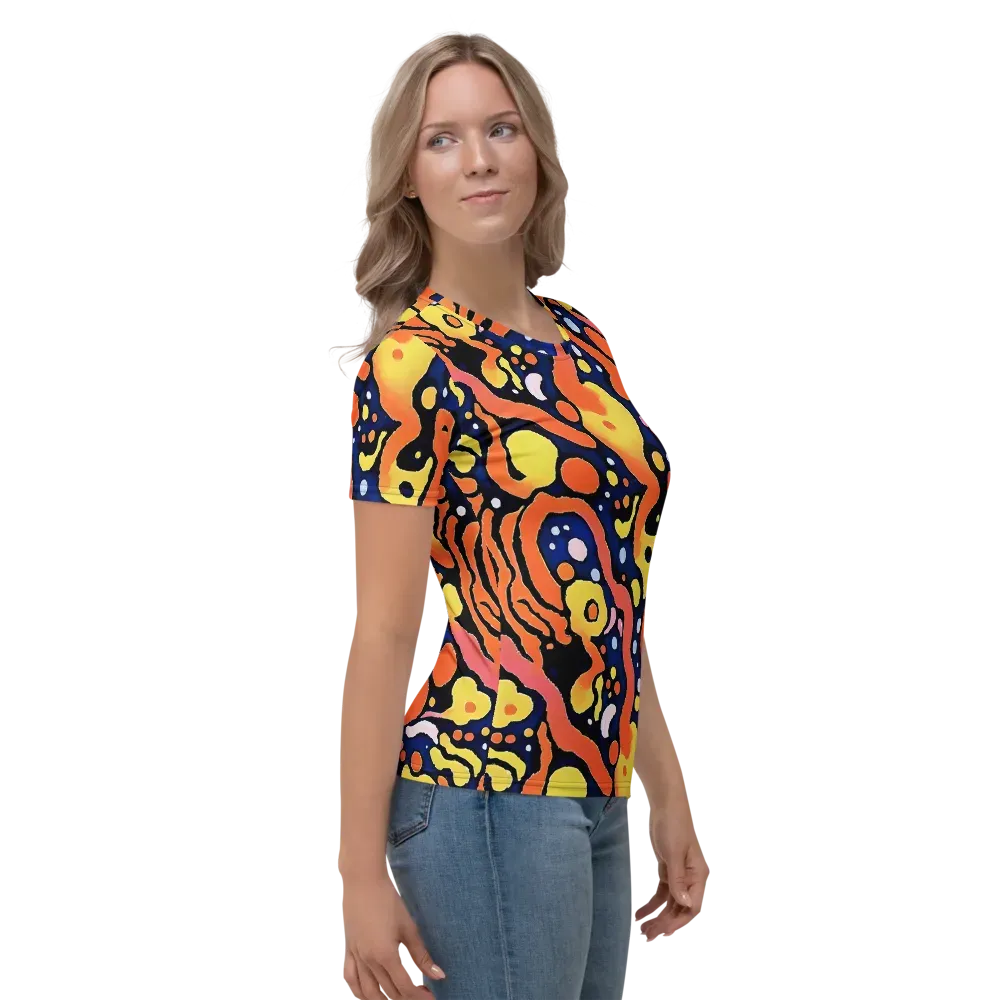 Molten Playground on Women's Crew Neck T-Shirt — Right