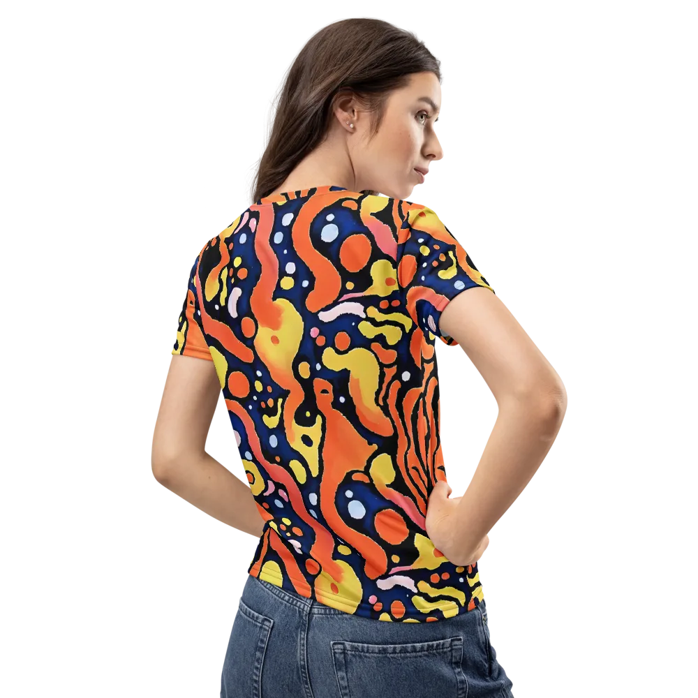 Molten Playground on Women's Crew Neck T-Shirt — Back